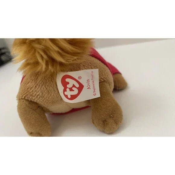 2011 TY Beanie Babies Alvin And The Chipmunks Movie Plush 7" With Original Tags - Picture 8 of 14